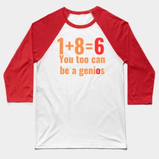 mathematics genius iq gifts Baseball T-Shirt